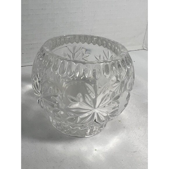 PartyLite Crystal Aurora Starburst Tealight Votive Candle Holder Heavy Glass - Picture 4 of 11